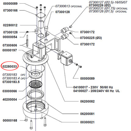 1786471 Кольцо уплотнительное EPDM OR 02300 NUOVA SIMONELLI