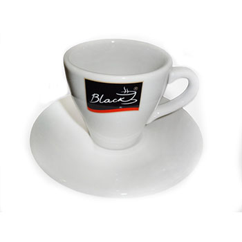 black-professional-362-749 Чашка эспрессо с блюдцем Coffee Black 70 мл (6 пар) — изображение 1