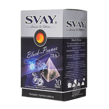 chajsvaychernyjschernoslivom Чай Svay черный с черносливом 20х2.5гр (саше) — изображение 1
