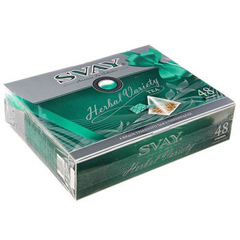 chajsvayherbalvarietyassorti8vkusov Чай Svay Herbal Variety ассорти 8 вкусов 48х2гр — изображение 1
