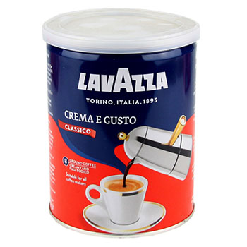 crema-e-gusto-1.800x800w Кофе молотый Lavazza Crema e Gusto 250 гр (жестяная банка) — изображение 1