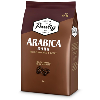 pauligdark Кофе в зернах Paulig Arabica Dark 1 кг — изображение 1